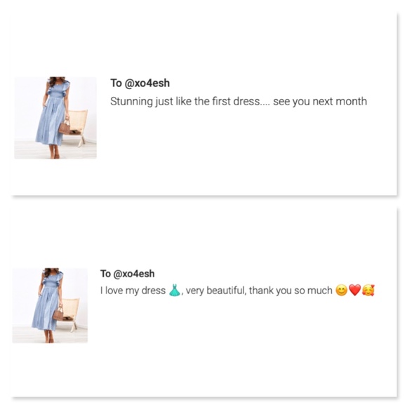 Denim Blue flutter sleeve Sun Dress - Picture 13 of 14